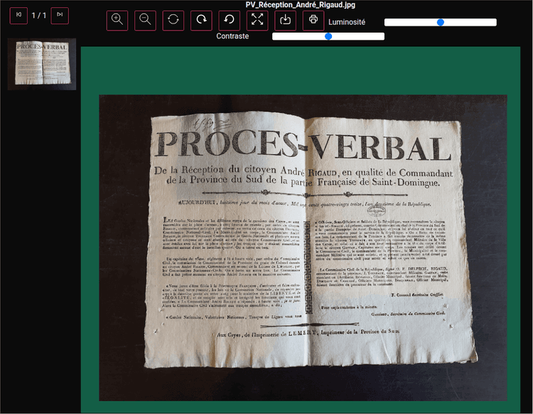 Visionneuse documents